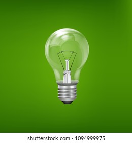 CFL Fluorescent Light Bulb isolated on white background