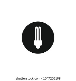CFL lamp icon.Vector illustration
