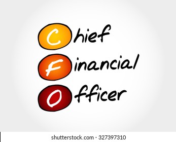 CFO - Chief Financial Officer, acronym business concept