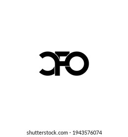 cfo letter original monogram logo design