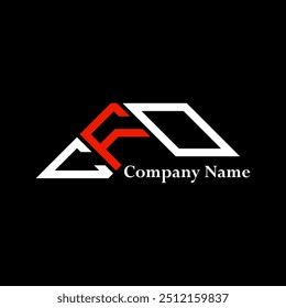 CFO logo design, CFO simple and modern logo. CFO luxurious alphabet design  