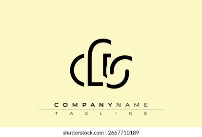 CFS abstract letter design. Modern Business Logo Design With Abstract Typography and Contemporary Style