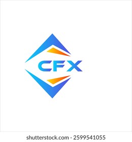 CFX abstract technology logo design on white background. CFX creative initials letter logo concept.
