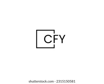 CFY Letter Initial Logo Design Vector Illustration