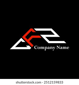 CFZ logo design, CFZ simple and modern logo. CFZ luxurious alphabet design  