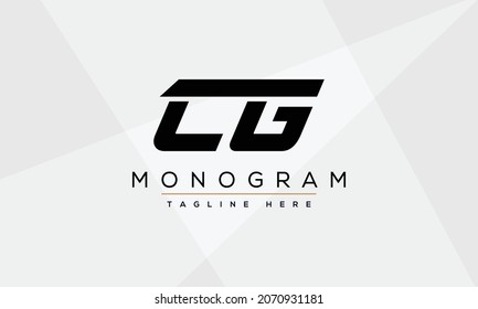 CG Abstract initial monogram letter alphabet logo design