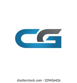 CG Company Linked Letter Logo Blue