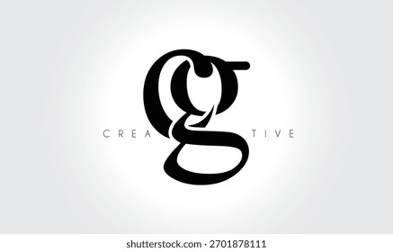CG  Elegant Serif Monogram Logo – Luxury Lowercase Typographic Lettermark for Modern Branding