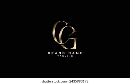 CG, GC, Abstract initial monogram letter alphabet logo design