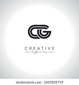 CG GC Alphabet Letters Monogram Logo Design. Initial Vector Symbol.