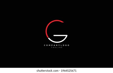 CG GC C AND G Abstract initial monogram letter alphabet logo design