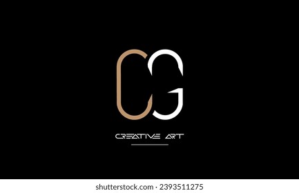 CG, GC, C, G letras abstractas monograma