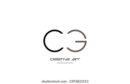 CG, GC, C, G abstrakte Buchstaben Logo-Monogramm