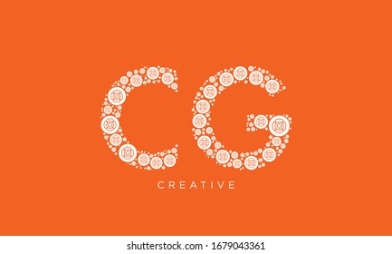 CG GC G C Logo Design Vector Template

