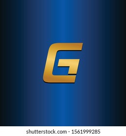 CG GC initial double letter gold luxury logo