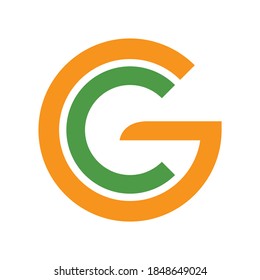 CG or GC logo abstract for your brand or business