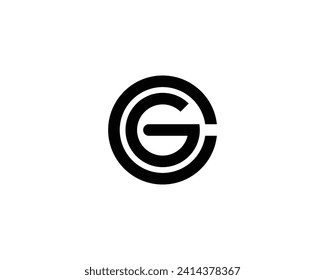 CG GC LOGO DESIGN VEKTORVORLAGE
