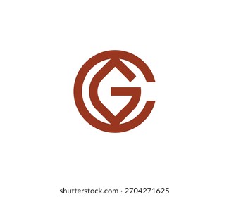CG GC logo design vector template