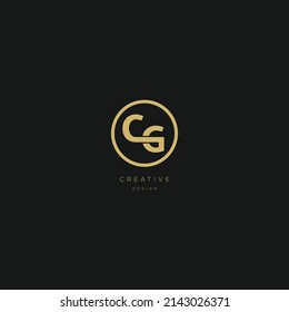 CG initial letter logo design template