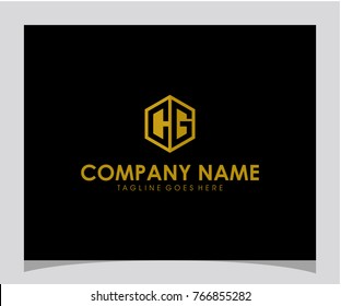 CG initial letter logo design