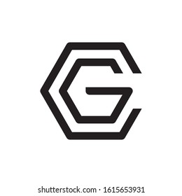 CG initial letter logo template vector icon design