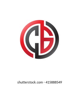CG initial letters linked circle logo red black