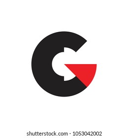 CG letter logo design vector