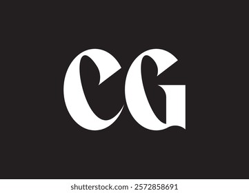 CG letter logo and initial logo design