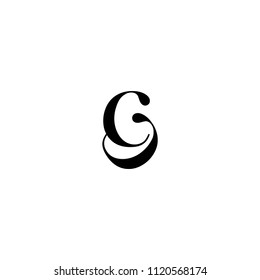 cg letter vector logo. g letter vector logo