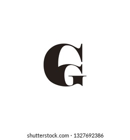 cg letter vector logo. gg letter vector logo