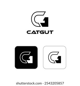 Logotipo CG - Design de logotipo Cat Gut para fio cirúrgico , Um Design de Logotipo Criativo para Letra CG