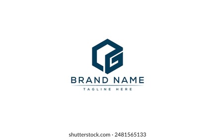 CG logo Design Template Vector Graphic Branding Element.