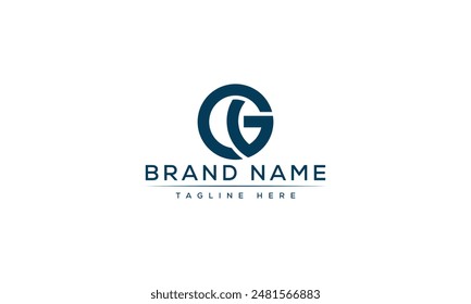 CG logo Design Template Vector Graphic Branding Element.