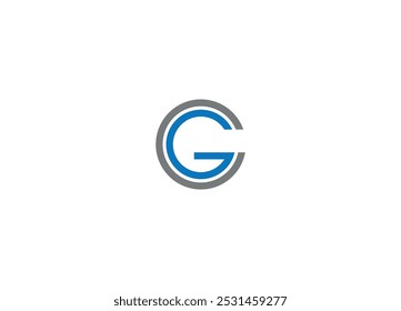 CG logo design with vector icon template and white background