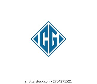 CG logo design vector template. CG