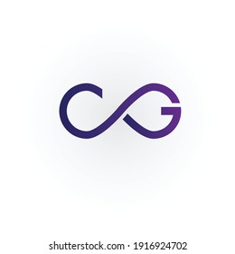 C+G logo look like infinity  CG logo