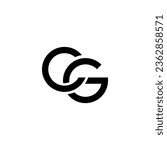 CG Logo, CG Monogram, Initial CG Logo, Letter CG Logo, Creative Icon, Modern, Vector