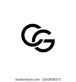 CG Logo, CG Monogram, Initial CG Logo, Letter CG Logo, Creative Icon, Modern, Vector