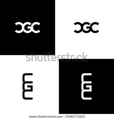 cgc letter original monogram logo design
