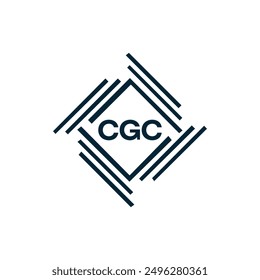 Logo de CGC. Diseño de C G C. Carta blanca del CGC. CGC, C G C diseño del logotipo de la letra.