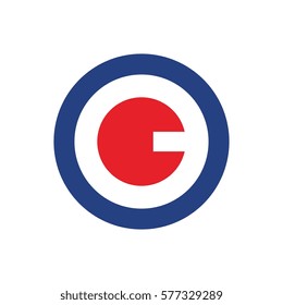 c,g,cg letter initial design