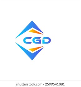 CGD abstract technology logo design on white background. CGD creative initials letter logo concept.
