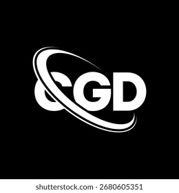 CGD logo. CGD letter. CGD letter logo design. Initials C GD logo linked with circle and uppercase monogram logo. CGD typography for technology, business and real estate brand.