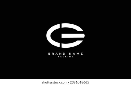 CGE, CEG, GCE, GEC, EGC, ECG, CE, EC, GG, Abstract initial monogram letter alphabet logo design