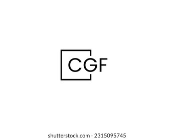CGF Letter Initial Logo Design Vector Illustration