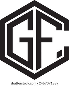 CGF logo design icon, symbol, vector file