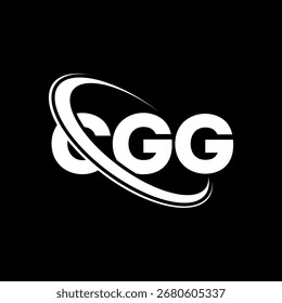 Logo de CGG. Letra CGG. Diseño de logotipo de letra CGG. Logo de las iniciales CG G enlazado con el círculo y el logotipo del monograma en mayúsculas. Tipografía CGG para tecnología, negocio y marca inmobiliaria.