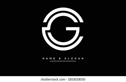 CG,GC ,C ,G  Abstract Letters Logo Monogram