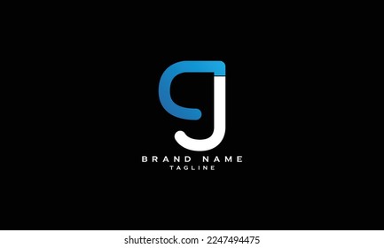 CGJ, CG, CJ, G, Resumen diseño inicial de logotipo en letras monográficas