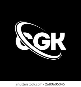CGK logo. CGK letter. CGK letter logo design. Initials CG K logo linked with circle and uppercase monogram logo. CGK typography for technology, business and real estate brand.